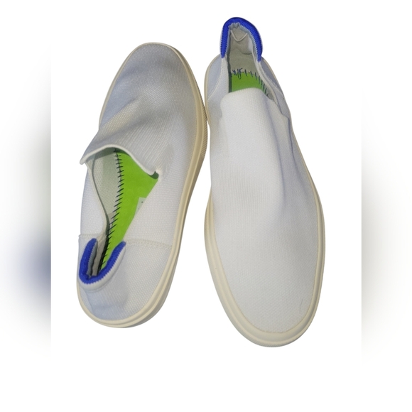 Rothy\'s The Original City Slip On Off White Unisex Sneakers M Sz 9.5 W Sz 11